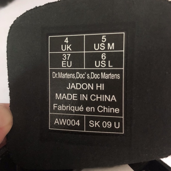 Dr Martens Jadon Hi Rainbow Patent Platform Boots - Picture 6 of 7